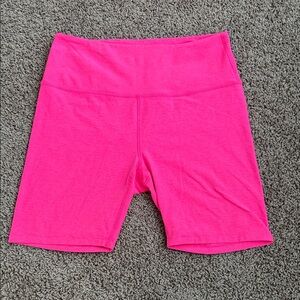 Beyond Yoga Vibrant Pink Bike Shorts